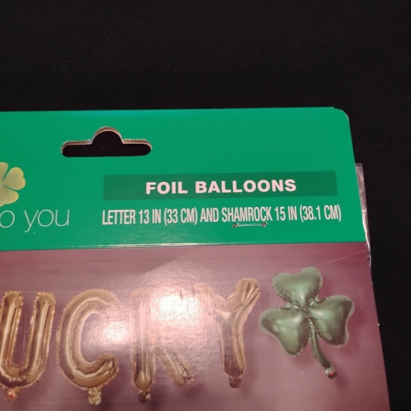 Gold and Green Foil Balloons St.Patricks Day Decorations - Picture 4 of 5